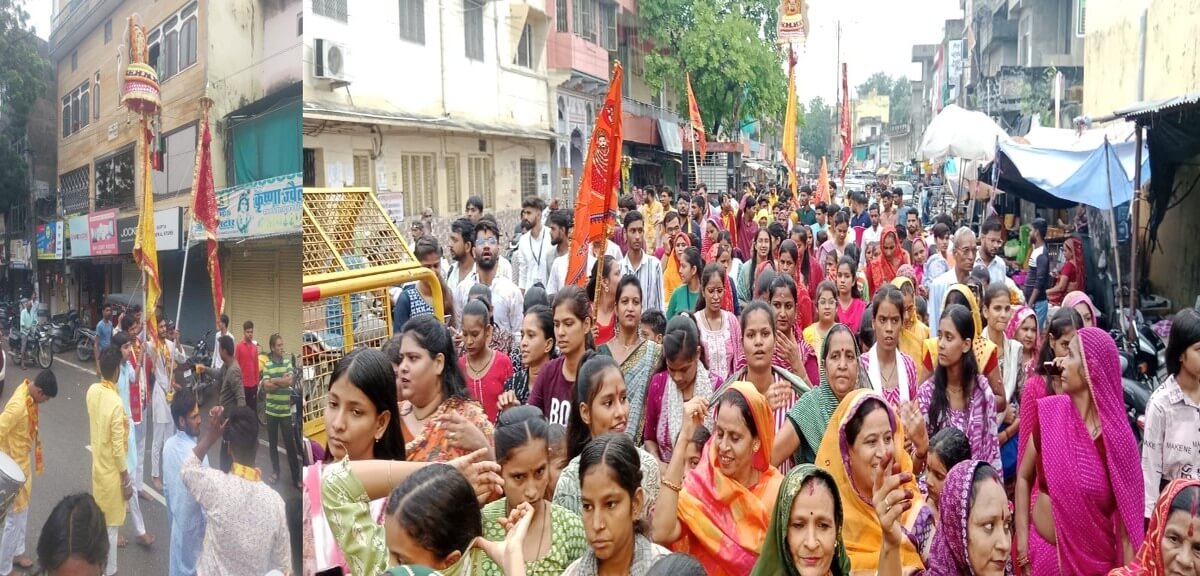 टोंक से निवाई के लिए पहुंची पांचवीं श्याम पदयात्रा, तेज बारिश भी नहीं रोक पाई श्याम भक्तो के निवाई श्याम मंदिर पहुंचने से कदम