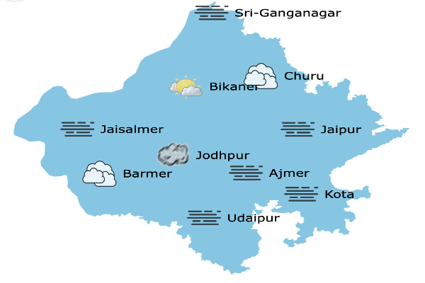 Rajasthan Weather Update: राजस्थान में भारी बारिश का अलर्ट जारी, 14 जिलों में चेतावनी, 8 जिलों में स्कूल बंद
