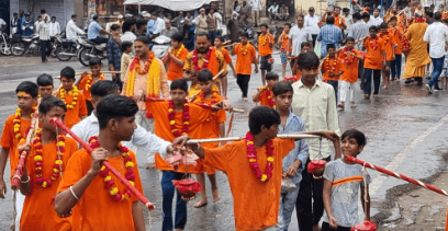 शिव की जयकारों से गूंजा टोंक, सनातन कावड़ और कलश यात्रा में उमड़ा आस्था का सैलाब