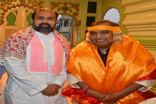 नाथद्वारा में मुकेश अंबानी की घोषणा: ₹ 50 करोड़ की लागत से बनेगा आधुनिक “यात्री एवं वरिष्ठ सेवा सदन”, श्रीनाथजी मंदिर को ₹ 15 करोड़ का दान
