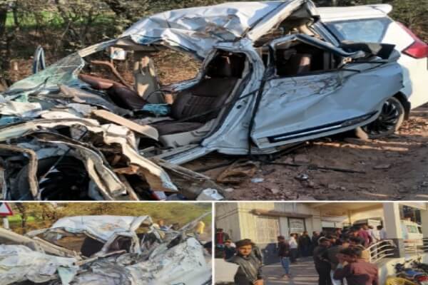 NH-52 पर भीषण सड़क हादसा: कार–ट्रक की टक्कर में 6 महिलाओं की मौत, 3 गंभीर घायल