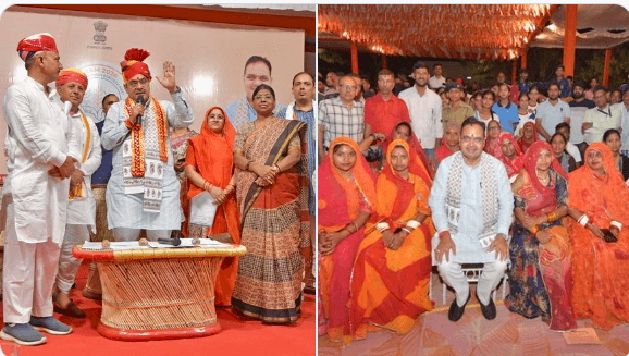 पुष्कर के कड़ैल गांव पहुंचे मुख्यमंत्री भजनलाल शर्मा, रात्रि चौपाल में ग्रामीणों से किया संवाद