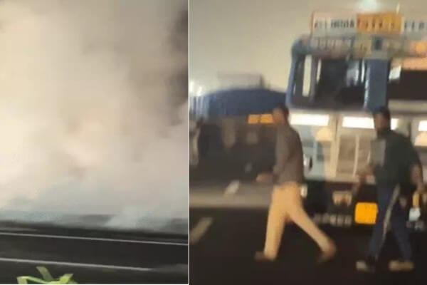 दिल्ली-जयपुर राष्ट्रीय राजमार्ग- 48 पर बड़ा हादसा: रॉन्ग साइड ट्रेलर की टक्कर से हाइड्रोजन पेरोक्साइड से भरा टैंकर पलटा, 3 गंभीर घायल