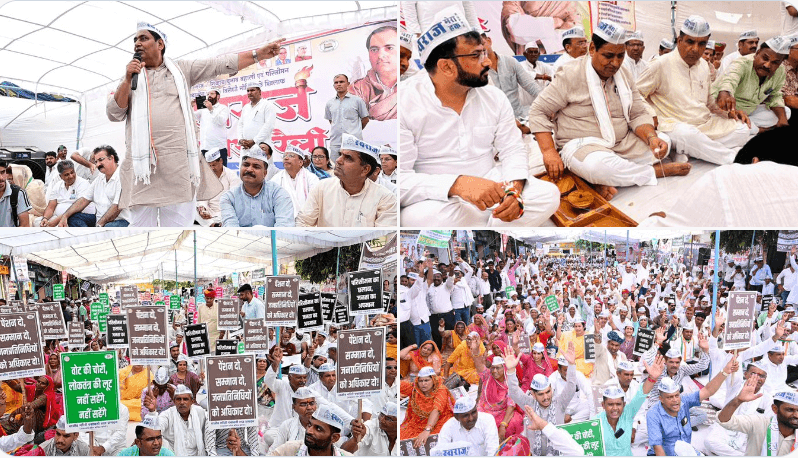 जयपुर में कांग्रेस की ‘स्वराज बचाओ रैली’: पंचायत-निकाय चुनाव बहाली और जनप्रतिनिधियों के अधिकारों की रक्षा की मांग