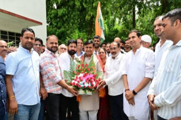 सांगानेर के नव नियुक्त ब्लॉक अध्यक्षों ने पुष्पेंद्र भारद्वाज के नेतृत्व में जताया प्रदेशाध्यक्ष डोटासरा का आभार