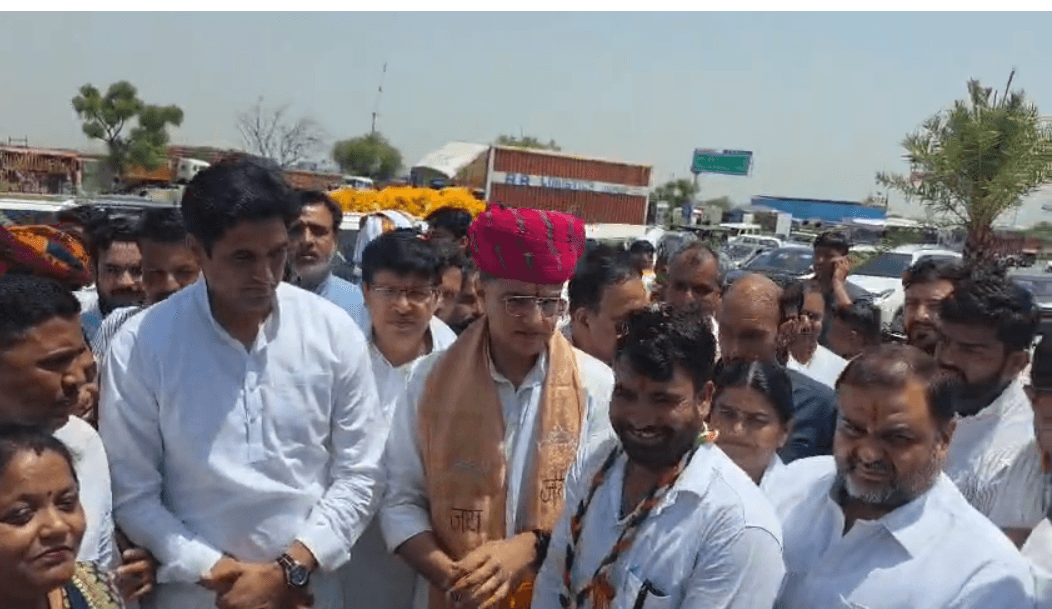 मार्बल सिटी किशनगढ़ में सचिन पायलट का भव्य स्वागत, आसींद जाते समय किशनगढ़ में रुके