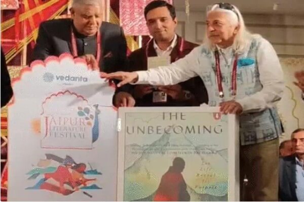 JLF में पूर्व उपराष्ट्रपति जगदीप धनखड़ ने दामाद कार्तिकेय वाजपेई की किताब ‘द अनबिकमिंग’ का किया विमोचन