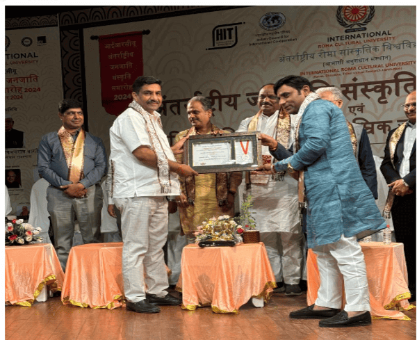 डॉ. पीयूष त्रिवेदी को अंतर्राष्ट्रीय रोमा सांस्कृतिक विश्वविद्यालय से मिला सम्मान
