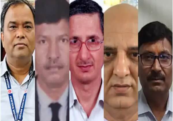 उत्तर पश्चिम रेलवे को मिले 5 नए एसीएम, मुख्यालय और मंडलों में अधिकारियों की नई तैनाती