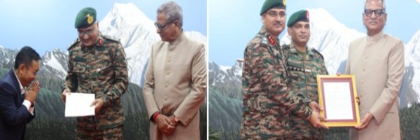 सिक्किम में ब्लैक कैट डिवीजन को राज्यपाल ओमप्रकाश माथुर ने किया सम्मानित, सीमाओं की सुरक्षा और सामाजिक कार्यों के लिए मिला प्रशंसा पत्र