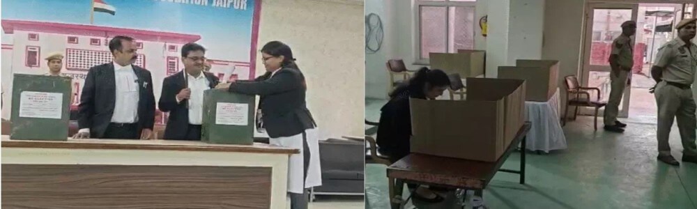 राजस्थान बार काउंसिल चुनाव: चार केंद्रों पर री-पोलिंग जारी, कड़ी सुरक्षा के बीच मतदान