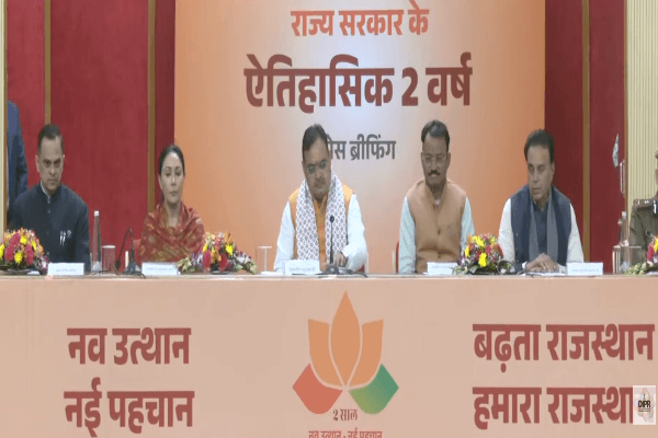 सरकार के दो वर्ष पूर्ण: सीएम भजनलाल शर्मा ने कहा— ‘70% संकल्प 2 साल में पूरे, हमने वादा नहीं— काम करके दिखाया’