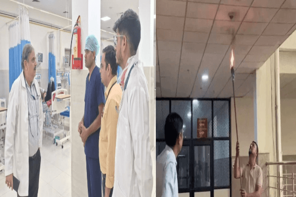 SMS ट्रॉमा सेंटर हादसे के बाद राज्यभर के अस्पताल सतर्क, जोधपुर और भीलवाड़ा में फायर सेफ्टी की मॉक ड्रिल