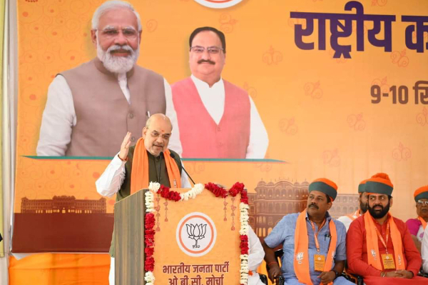 भाजपा ओबीसी की राष्ट्रीय कार्यकारिणी में भाग लेने पहुंचे शाह जोधपुर, तनोट में की माता की पूजा अर्चना और विजय स्तंभ 17.67 करोड़ के विकास कार्यों का किया शिलान्यास