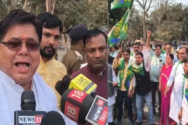 नीतीश कुमार के राज्यसभा जाने की चर्चा तेज, गुरुवार को कर सकते हैं नामांकन, सीएम हाउस के बाहर जुटे जेडीयू कार्यकर्ता