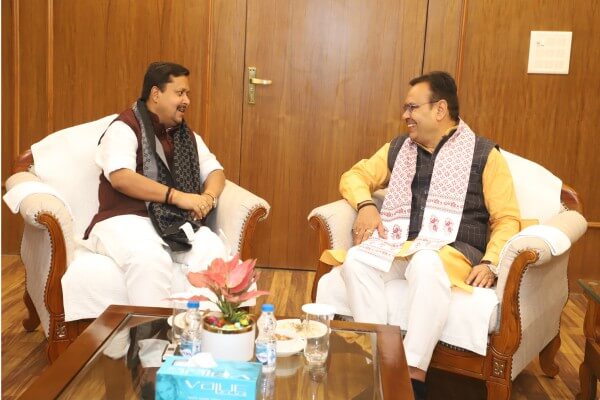 मुख्यमंत्री भजनलाल शर्मा ने भाजपा राष्ट्रीय कार्यकारी अध्यक्ष नितिन नबीन से की शिष्टाचार भेंट