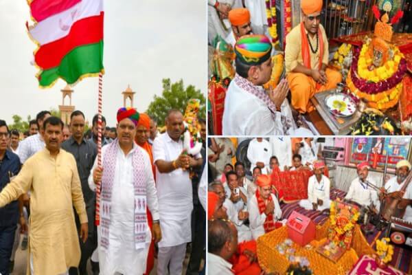 मुख्यमंत्री भजनलाल शर्मा ने की रामदेवरा पदयात्रा, बाबा रामदेव से प्रदेश की सुख-समृद्धि की कामना