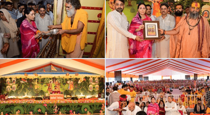 डिप्टी सीएम दीया कुमारी ने रैवासा धाम में सियपिय मिलन समारोह महोत्सव में की शिरकत