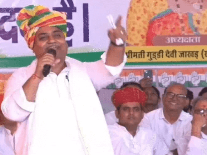 फतेहाबाद में कांग्रेस प्रदेशाध्यक्ष गोविंद सिंह डोटासरा का भाजपा नेता राजेंद्र राठौड़ पर सियासी हमला