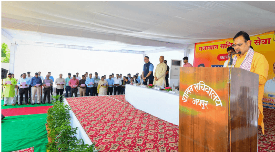 मुख्यमंत्री भजनलाल शर्मा का ऐलान: 8 वें वेतन आयोग पर समिति, 4 लाख नौकरियों का वादा दोहराया