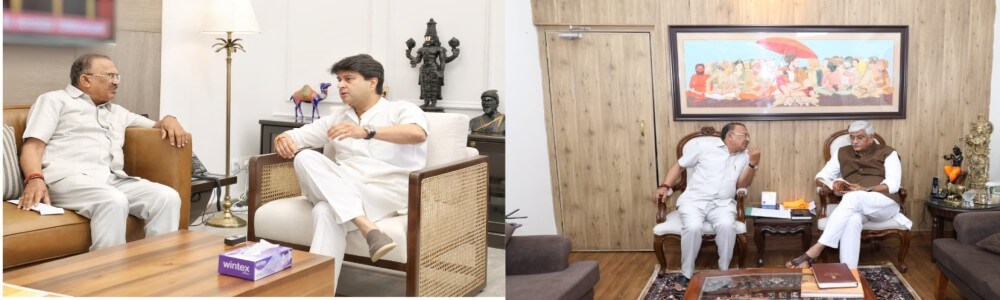 विधानसभा अध्यक्ष देवनानी ने दिल्ली में केंद्रीय मंत्रियों से की मुलाकात, तारागढ़ किला व वरुण सागर के विकास को लेकर मांगी सहायता