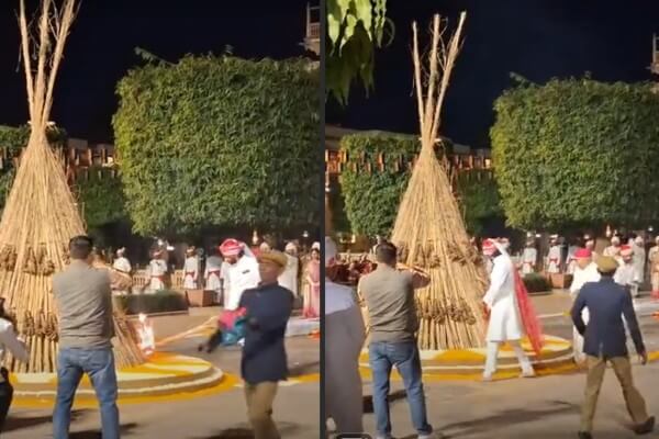 जयपुर सिटी पैलेस में मुहूर्त पर हुआ होलिका दहन, पद्मनाभ सिंह ने निभाई राजपरंपरा