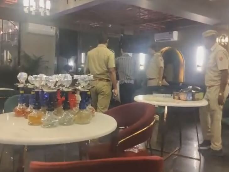 जयपुर के श्याम नगर में हुक्का-बार पर पुलिस की छापेमारी, 25 लोग गिरफ्तार, बड़ी संख्या में सामान जब्त