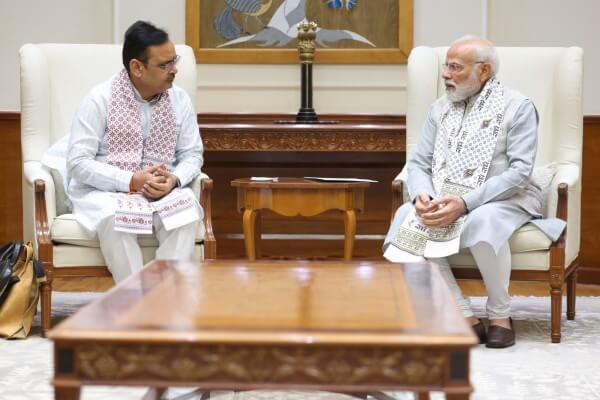 मुख्यमंत्री भजनलाल शर्मा की पीएम मोदी से मुलाकात, प्रवासी राजस्थानी दिवस समारोह का दिया निमंत्रण, मंत्रिमंडल फेरबदल की भी चर्चा