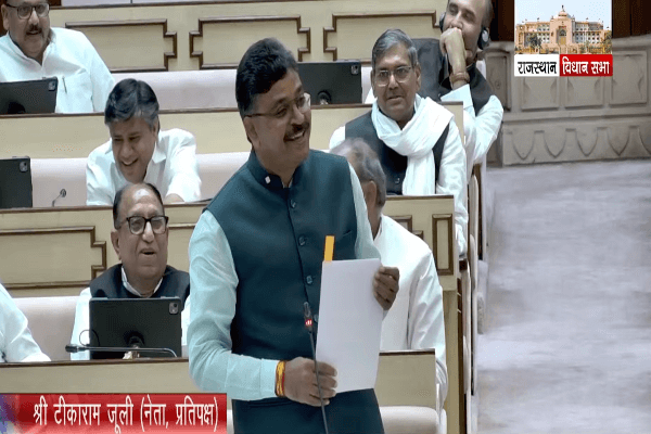 विधानसभा में गरजे टीकाराम जूली: उदयपुर मामले, भर्ती घोटालों और योजनाएं बंद करने को लेकर सरकार को घेरा, निष्पक्ष जांच की उठाई मांग