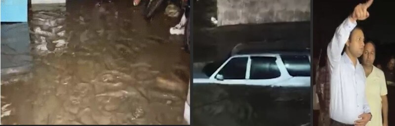 बोराज तालाब की पाल टूटी, 1000 घरों में घुसा पानी, प्रशासन ने शुरू किए राहत-बचाव कार्य