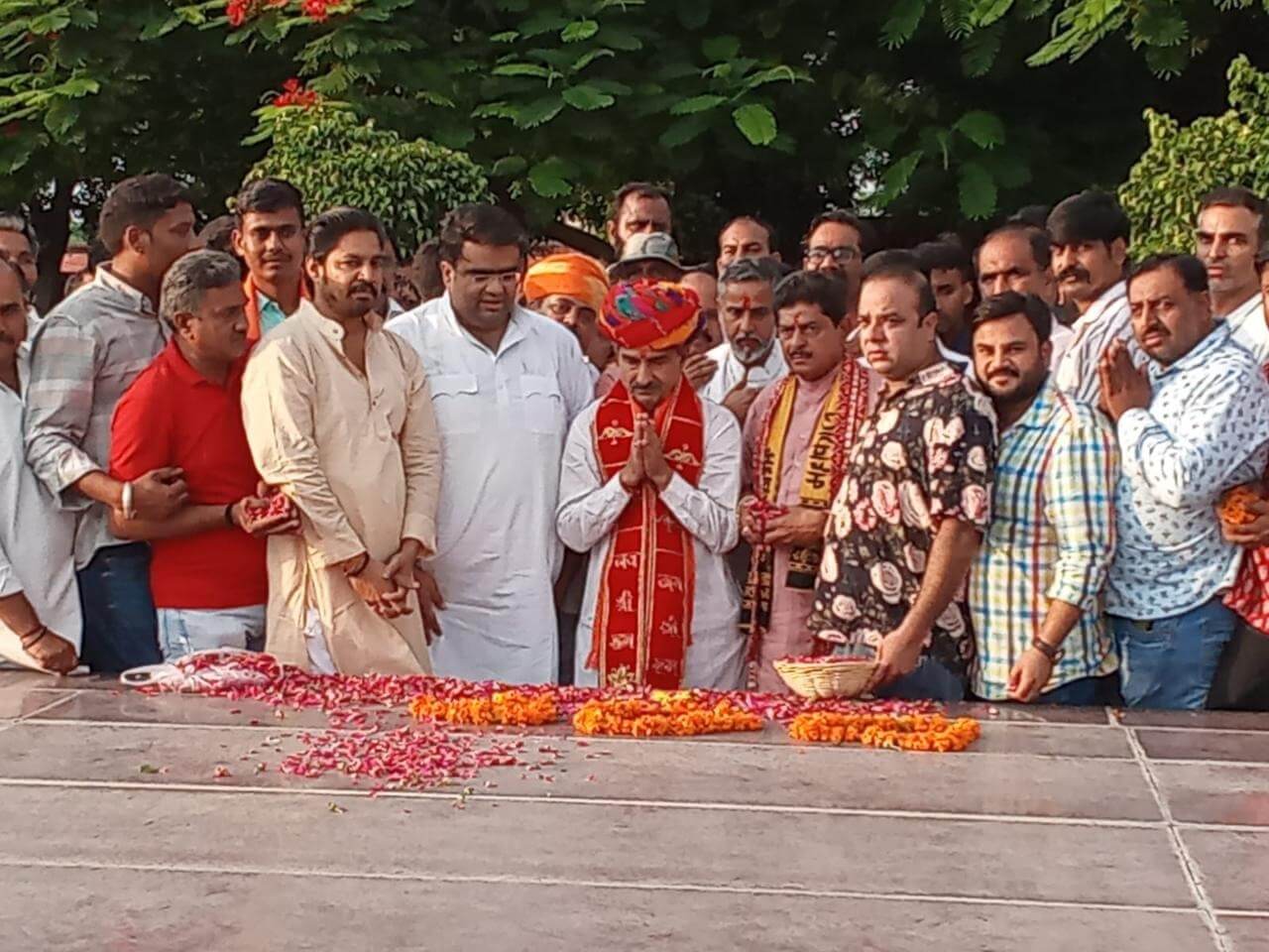 भाजपा अध्यक्ष मदन राठौड़ ने पूर्व उपराष्ट्रपति भैरोंसिंह शेखावत स्मृति स्थल पर की पुष्पांजलि