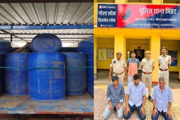 पेट्रोल टैंकरों से चोरी और मिलावट करने वाला गिरोह उदयपुर पुलिस ने किया बेनकाब, तीन आरोपी गिरफ्तार
