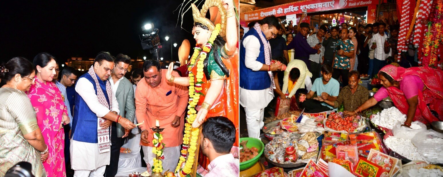 मुख्यमंत्री शर्मा ने सामूहिक लक्ष्मी पूजन में कहा, "रामलला के मंदिर में पहली दीपावली ऐतिहासिक"